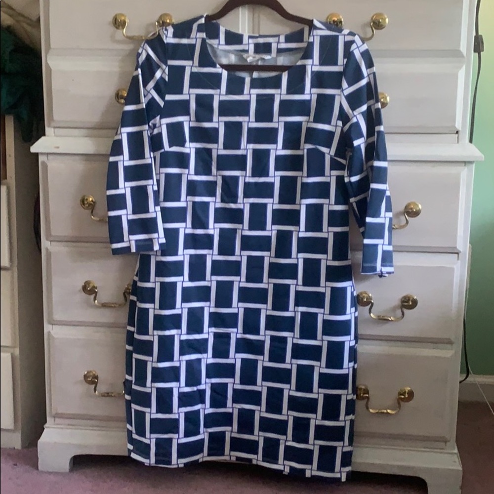 Mahi Gold 3/4 sleeve dress